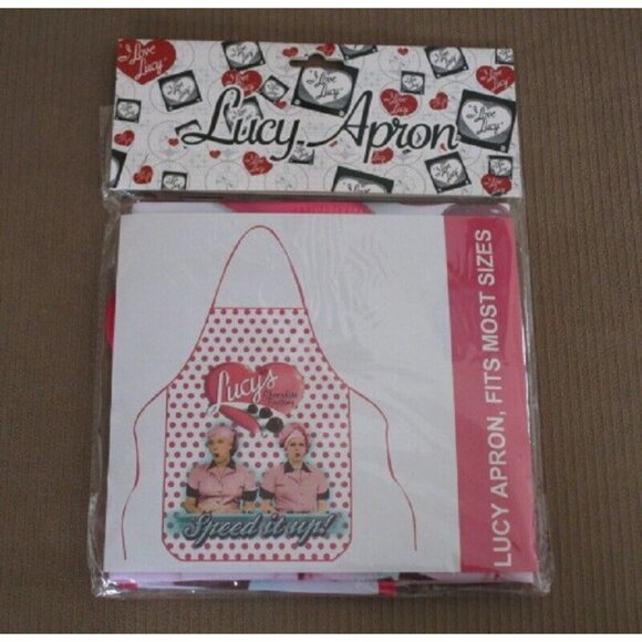 New I Love Lucy Apron Kitchen Cooking Gift Chocolate Factory Lucille Ball Oven - Picture 4 of 4